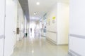 Empty Hospital, Corridor interior inside a modern hospital Royalty Free Stock Photo