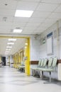 Empty hospital corridor Royalty Free Stock Photo