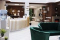 Empty hotel reception with lounge area Royalty Free Stock Photo