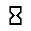 Empty, hourglass icon. Element of web icon for mobile concept and web apps. Thin line Empty, hourglass icon can be used for web