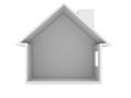 Empty house cross section Royalty Free Stock Photo