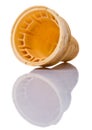 Empty Ice Cream Cone Cup IV Royalty Free Stock Photo