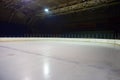 Empty ice rink, hockey arena Royalty Free Stock Photo