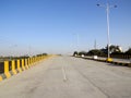 Empty Indian Road on Overbridge