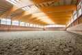 Empty indoor riding hall Royalty Free Stock Photo