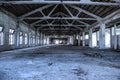 Empty industrial loft in an architectural background Royalty Free Stock Photo