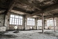 Empty industrial loft in an architectural background Royalty Free Stock Photo