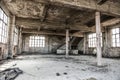 Empty industrial loft in an architectural background Royalty Free Stock Photo