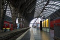 Empty Interior Frankfurt Train Station Platform Arches