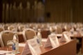 Empty Interior of modern conference hall. Royalty Free Stock Photo