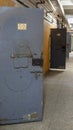 Empty Jail Cells. Prison Interior. Metal Door Protect Prisoner From Inside to Escape. Prison Cells Bars on Window. Jail, Detail of