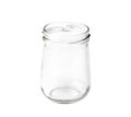 Empty jam jar isolated on a white Royalty Free Stock Photo
