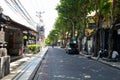 Empty Jl. Legian or Legian Street in Kuta, Bali, Indonesia