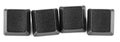 4 empty keyboard key-Copy sapce Royalty Free Stock Photo