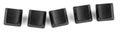5 empty keyboard key-Copy sapce Royalty Free Stock Photo
