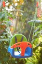 Empty kid swings Royalty Free Stock Photo