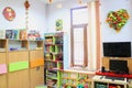 Empty kindergarten classroom Royalty Free Stock Photo