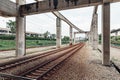 Empty KLCC railway near station in Kuala lumpur, Malaysia. Royalty Free Stock Photo