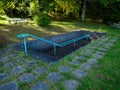 Empty Kneipp basin near Gerolstein, Germany in autumn