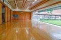 An Empty Kyudo Hall At The Kyoto Budocenter Japan