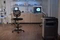 Empty laboratory modernly equipped with nobody in it Royalty Free Stock Photo