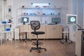 Empty laboratory modernly equipped with nobody in it Royalty Free Stock Photo