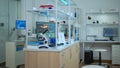 Empty laboratory modernly equipped Royalty Free Stock Photo