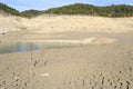 Empty lake at Bimont Dam