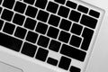 Empty laptop keyboard detail Royalty Free Stock Photo