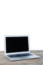 Empty laptop screen mockup template, laptop display