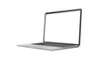 Empty laptop side view. Realistic style. illustration on white background.