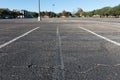 Empty large car parking lot