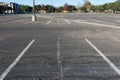 Empty large car parking lot