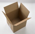 Empty large cardboard Box Royalty Free Stock Photo