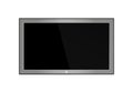 Empty LCD screen, plasma displays or TV for your monitor design.computer or black photo frame, isolated on a transparent
