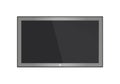 Empty LCD screen, plasma displays or TV for your monitor design.computer or black photo frame, isolated on a transparent