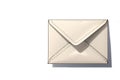 Empty letter envelope. Mockup for design