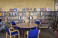 Empty library in school building Royalty Free Stock Photo