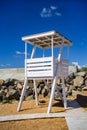 An empty life guard post at Bondi beach, Sydney Australia Royalty Free Stock Photo