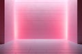 Empty light and dark interior background. Light Pink geometrically textured 3D