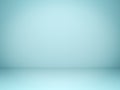 Empty light green pastel background with shadows . 3D render
