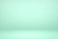 Empty light green studio room with light and shadow abstract background Royalty Free Stock Photo