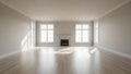 empty living room (ai generated) Royalty Free Stock Photo
