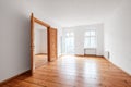 Empty living room in apartment flat Royalty Free Stock Photo