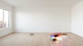 High-quality Realistic Photography Of Minimalist Empty Living Room Royalty Free Stock Photo