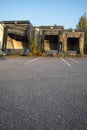 Empty loading gates at a truck terminal Royalty Free Stock Photo