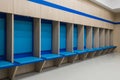 An empty locker room in the sports club, school, section