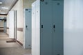 An empty locker room in the sports club, school, section