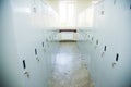 An empty locker room in the sports club, school, section