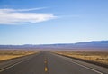 Long Road in Nevada Royalty Free Stock Photo